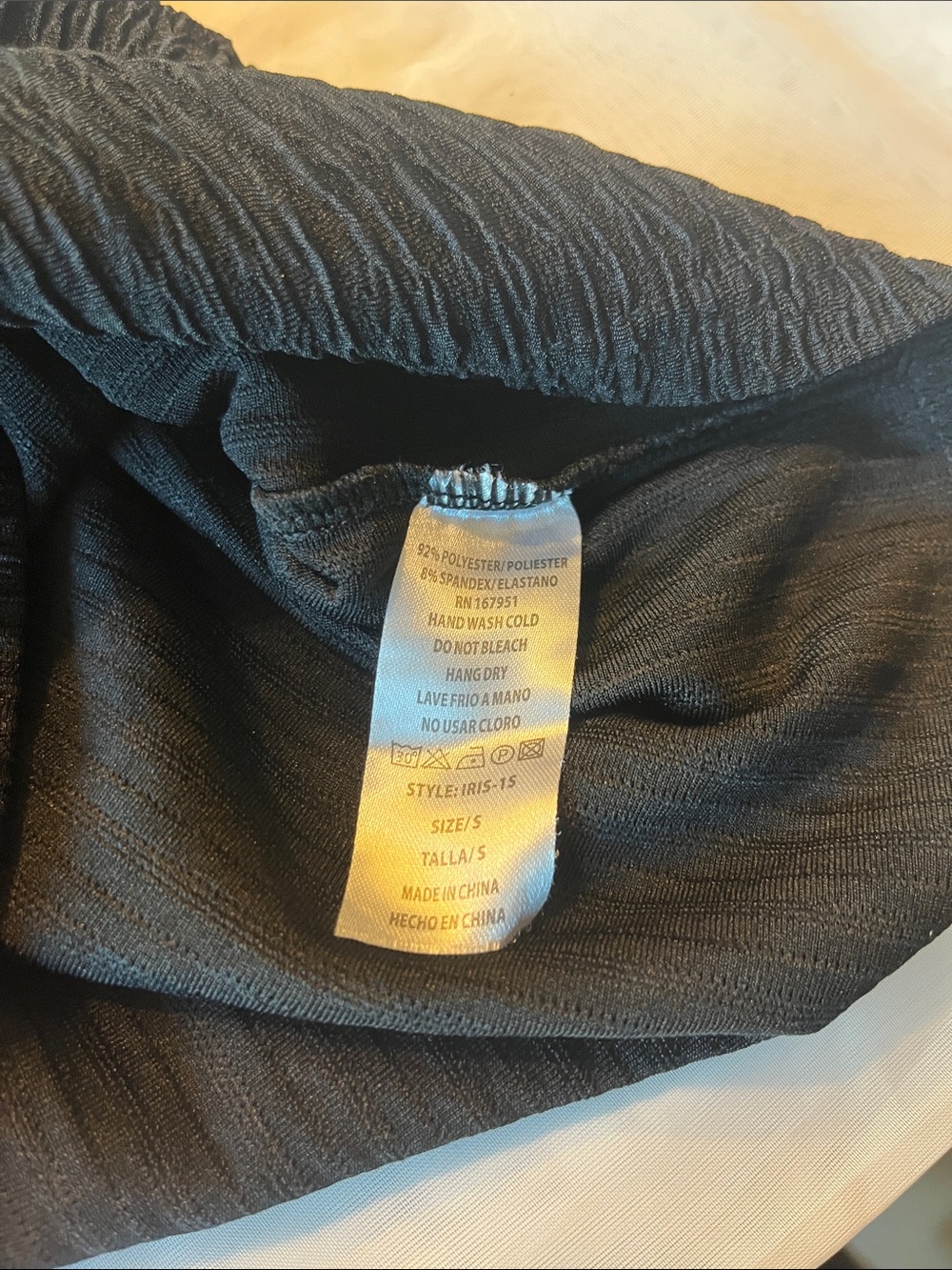 Love Poem Crinkle Wide Leg Pants & Tank Set - Black - Picture 4 of 4